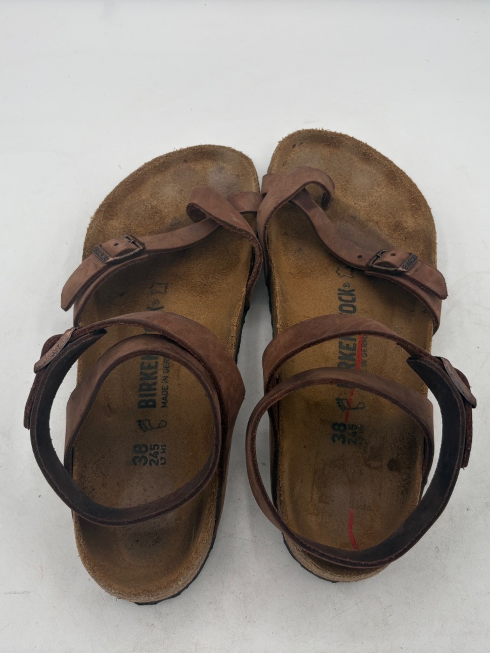 Birkenstock Yara Ankle Strap Sandals Brown Leather Bohemian EU 38- US 7.5-8 - Picture 11 of 15